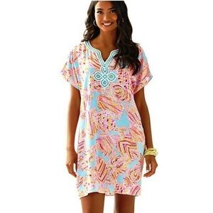 NWT $198 Lilly Pulitzer Harlow Tunic Dress Breakwater print